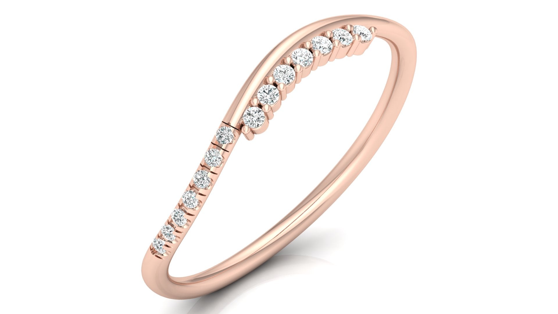 Gracelynn Diamond Silver Band