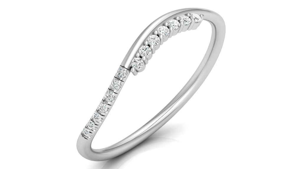 Gracelynn Diamond Silver Band