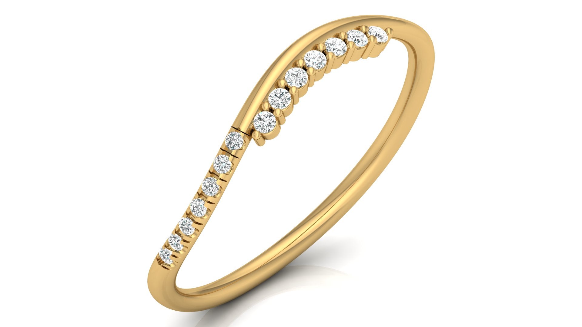 Gracelynn Diamond Silver Band