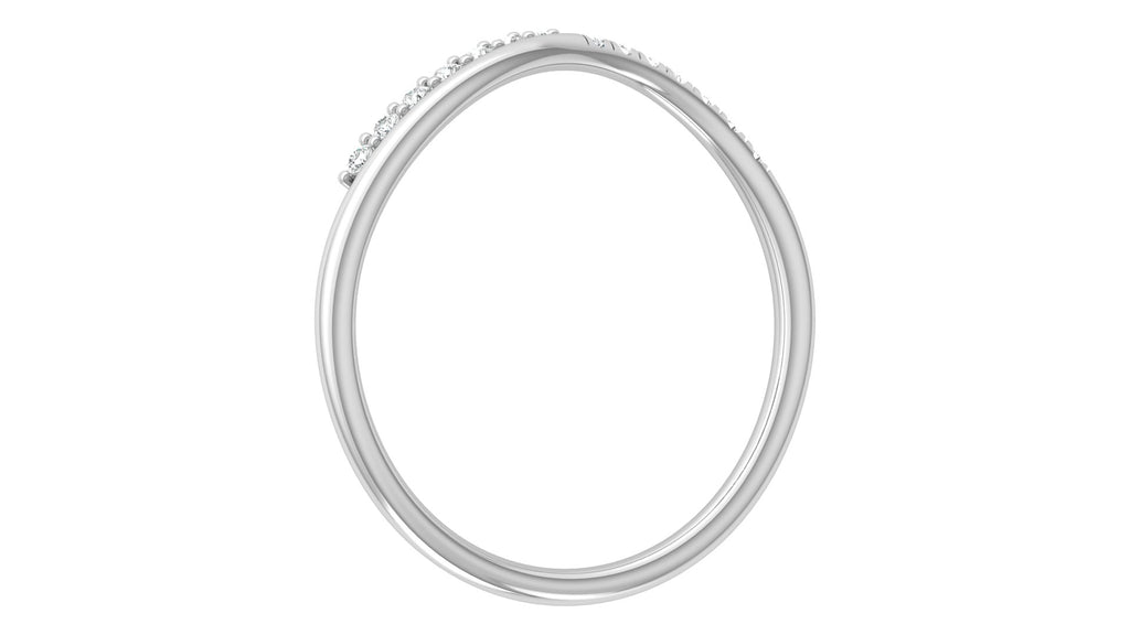 Gracelynn Diamond Silver Band