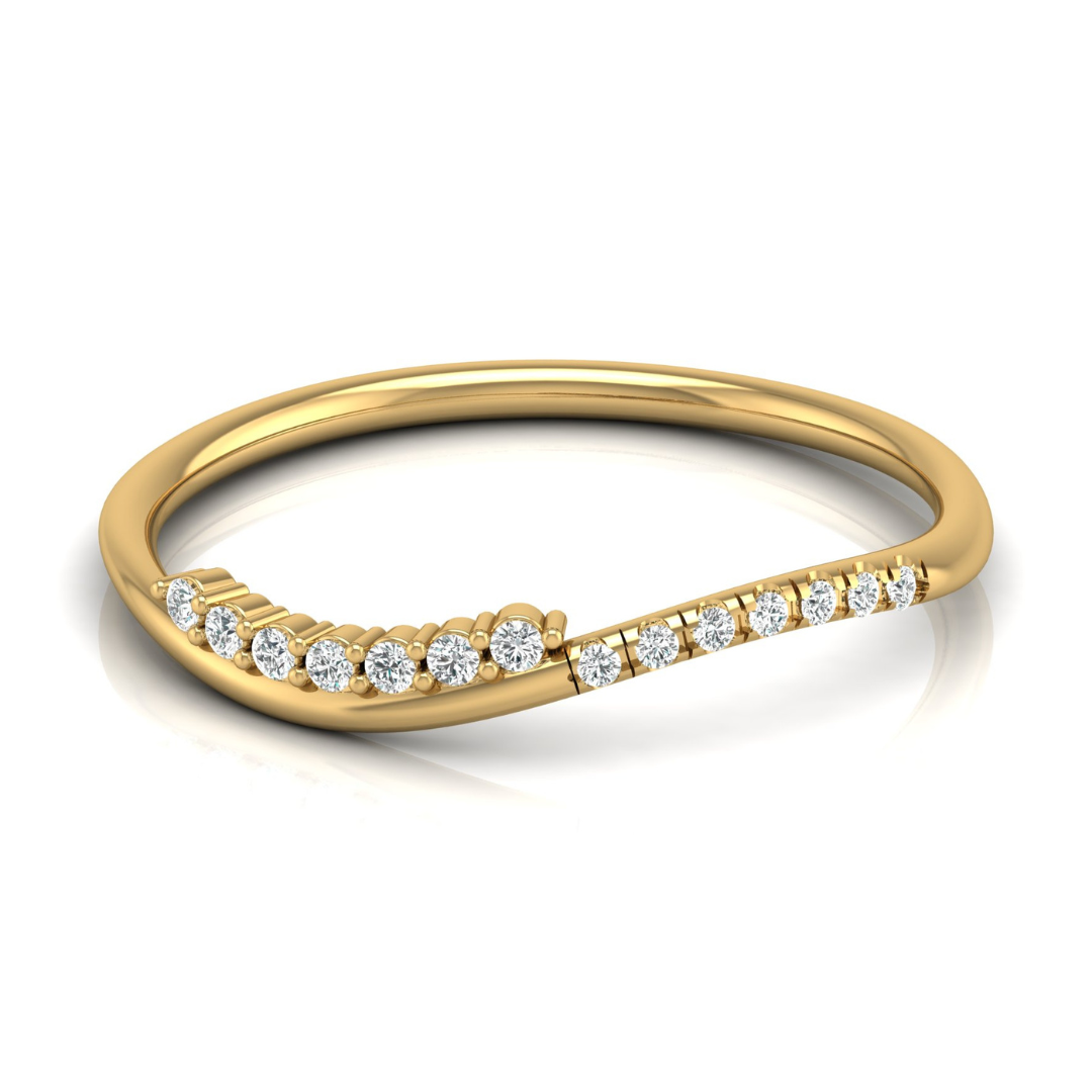 Gracelynn Diamond Silver Band