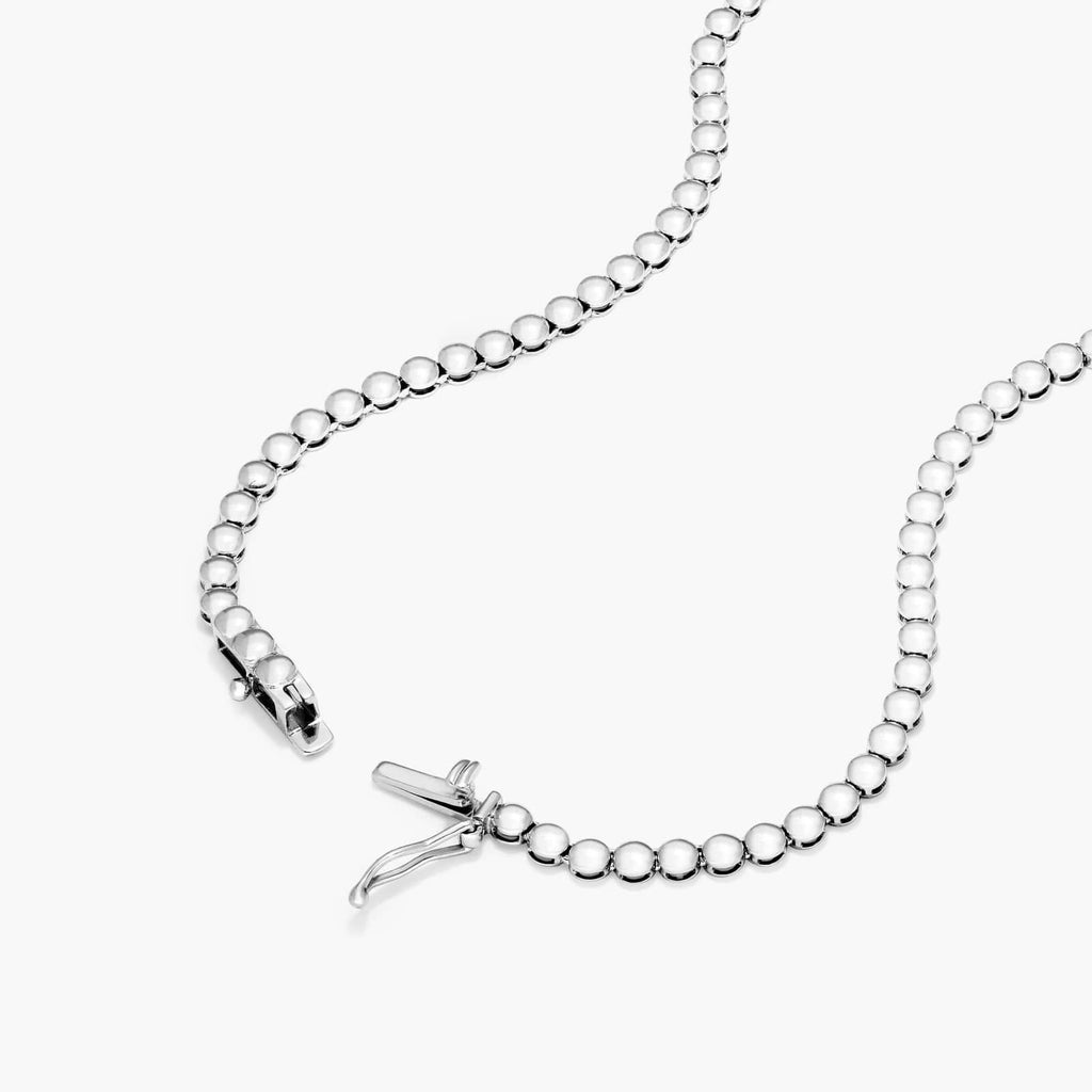 Leia Tennis Silver Necklace