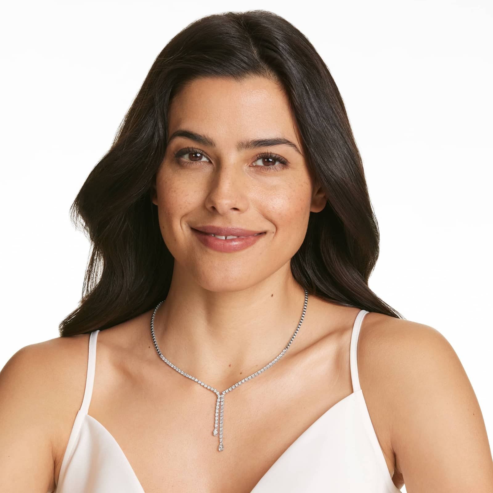 Leia Tennis Silver Necklace