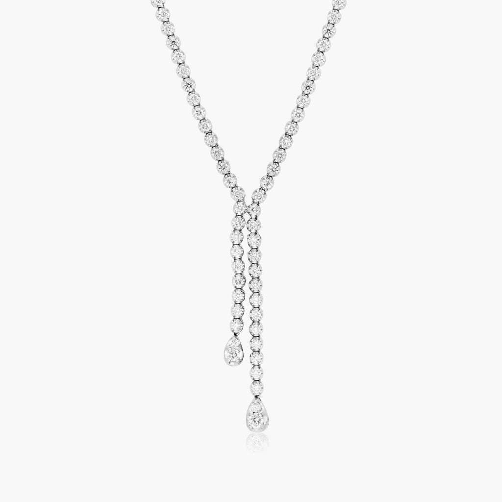 Leia Tennis Silver Necklace