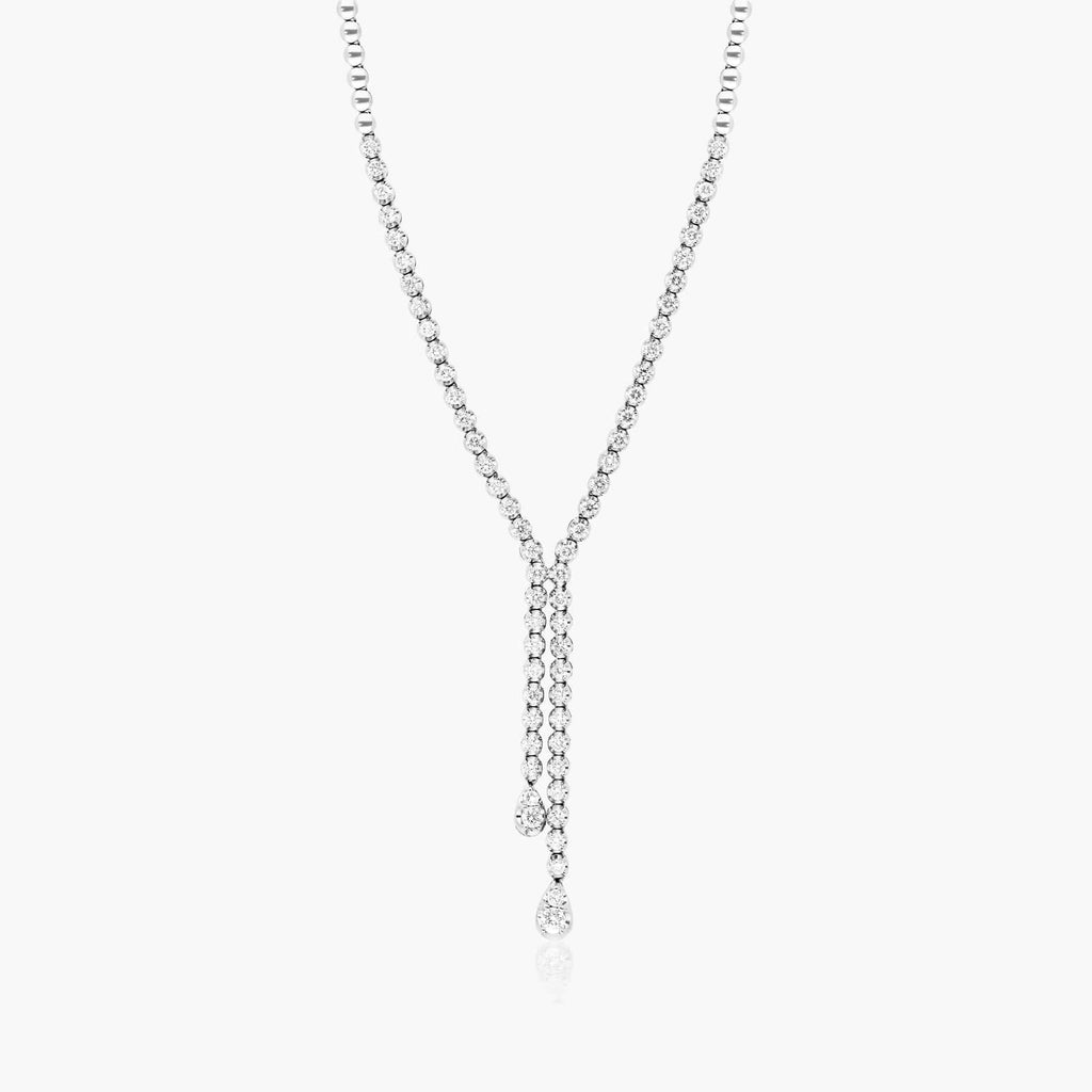 Leia Tennis Silver Necklace