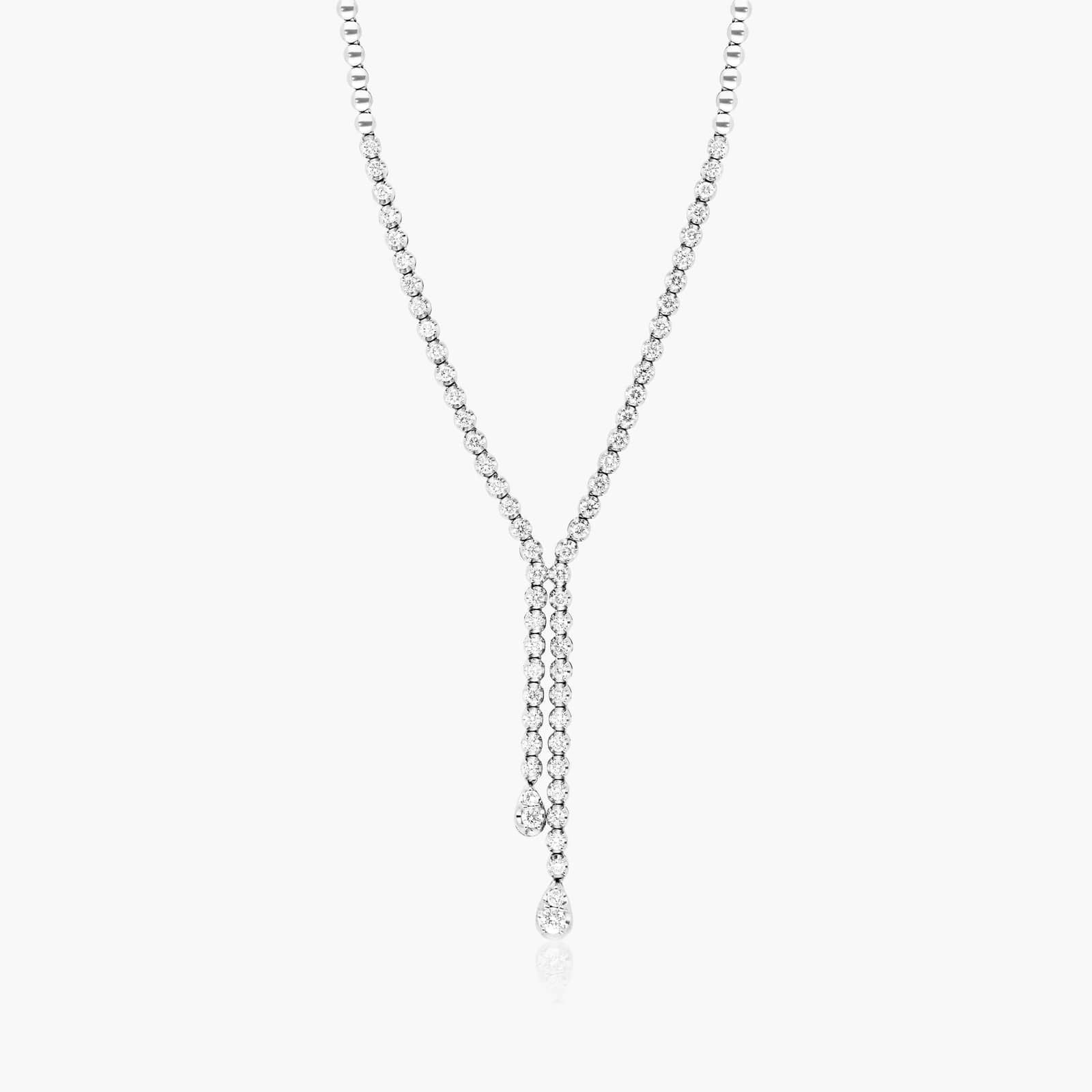 Leia Tennis Silver Necklace
