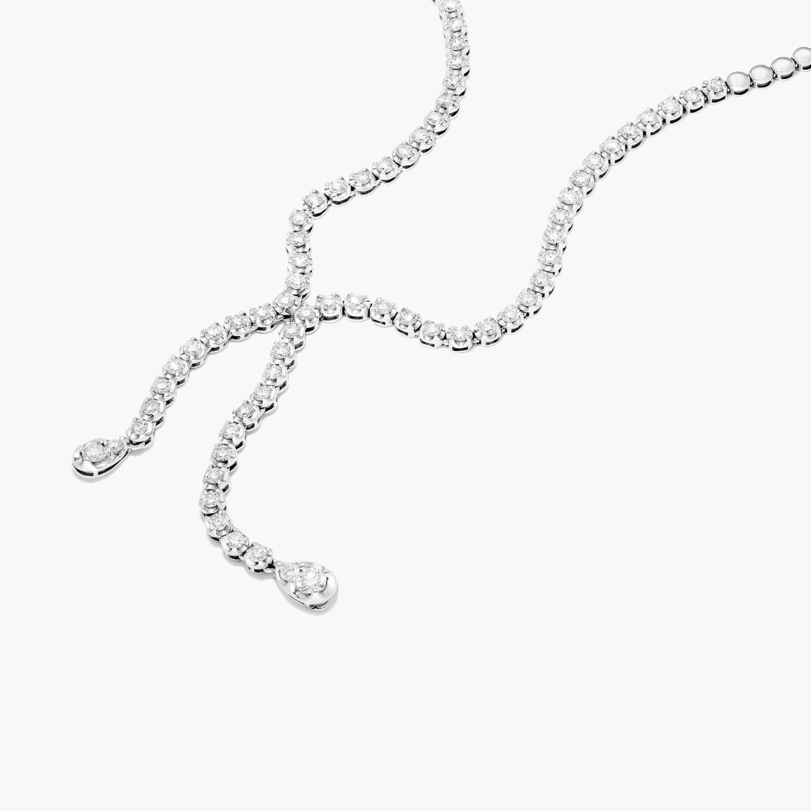 Leia Tennis Silver Necklace