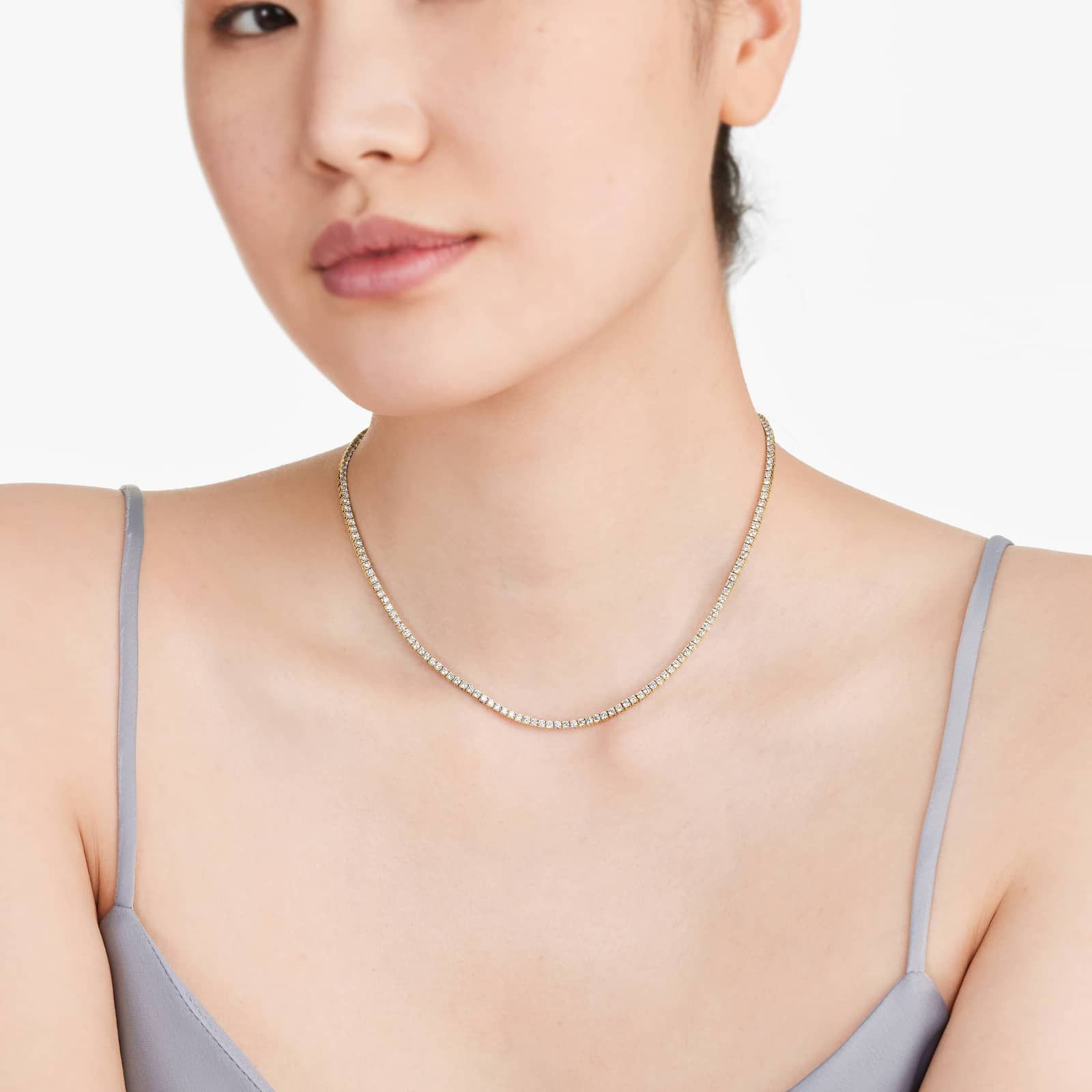 Amina Tennis Necklace