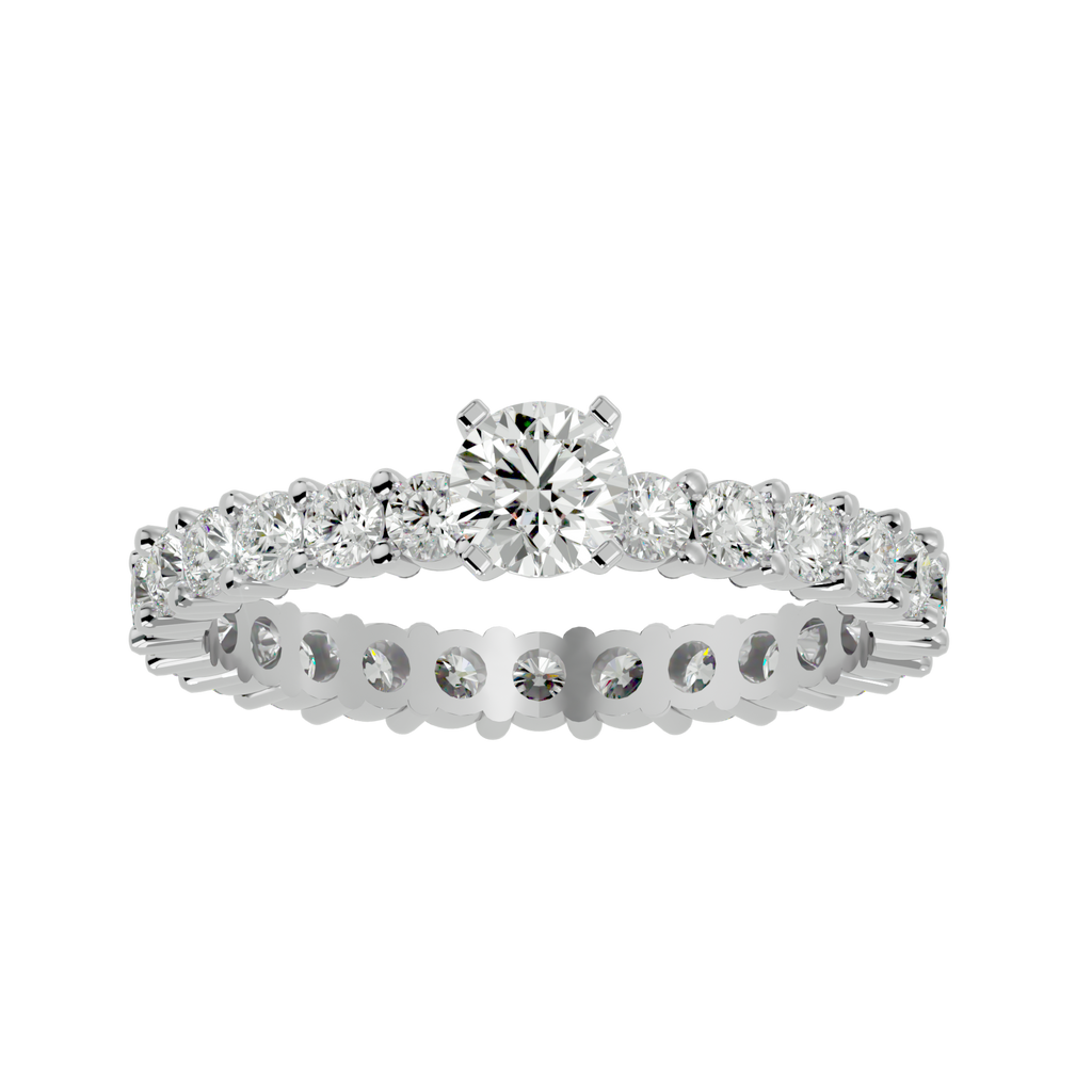 Tatum Solitaire Silver Ring