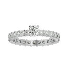 Tatum Solitaire Silver Ring