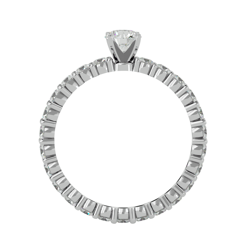 Tatum Solitaire Silver Ring