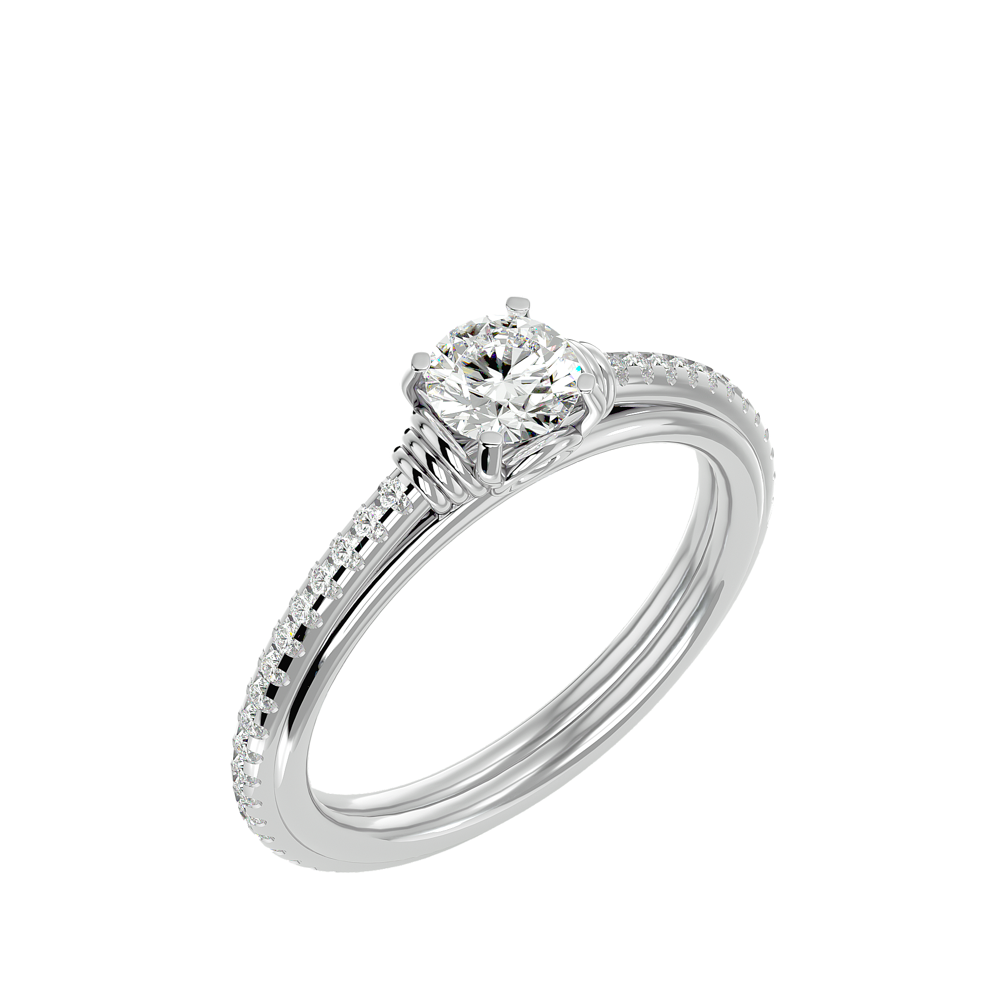 Jayden Solitaire Silver Ring