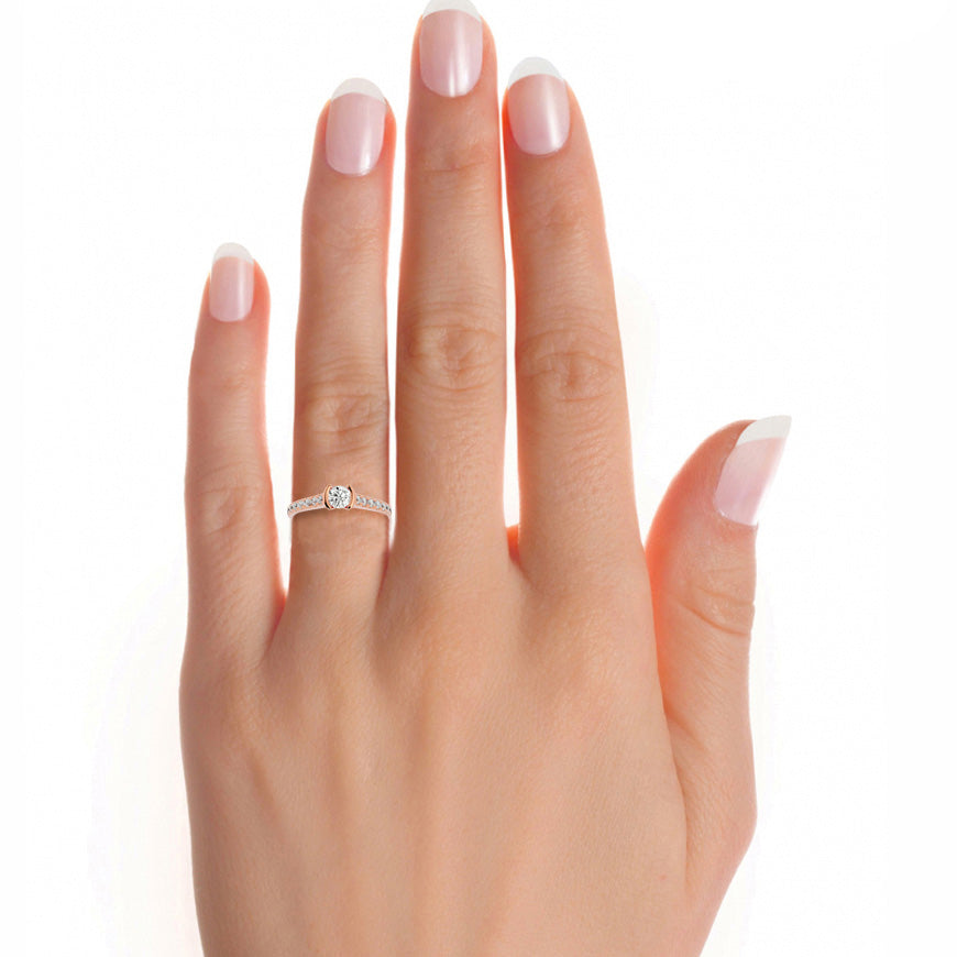 Demi Solitaire Ring