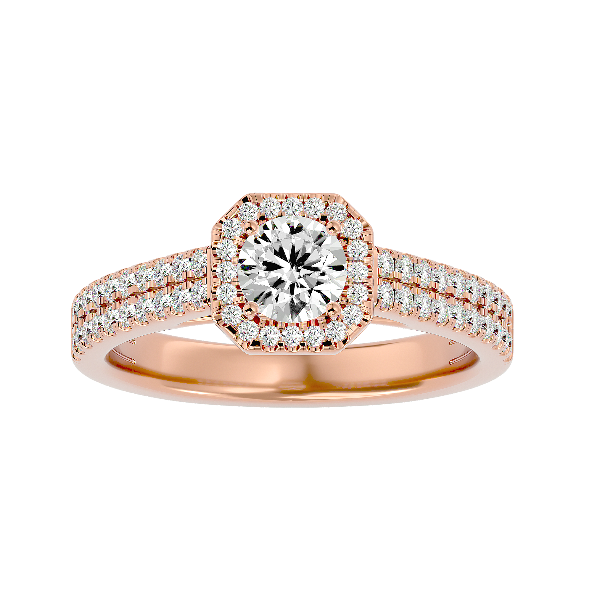 Vada Halo Silver Ring