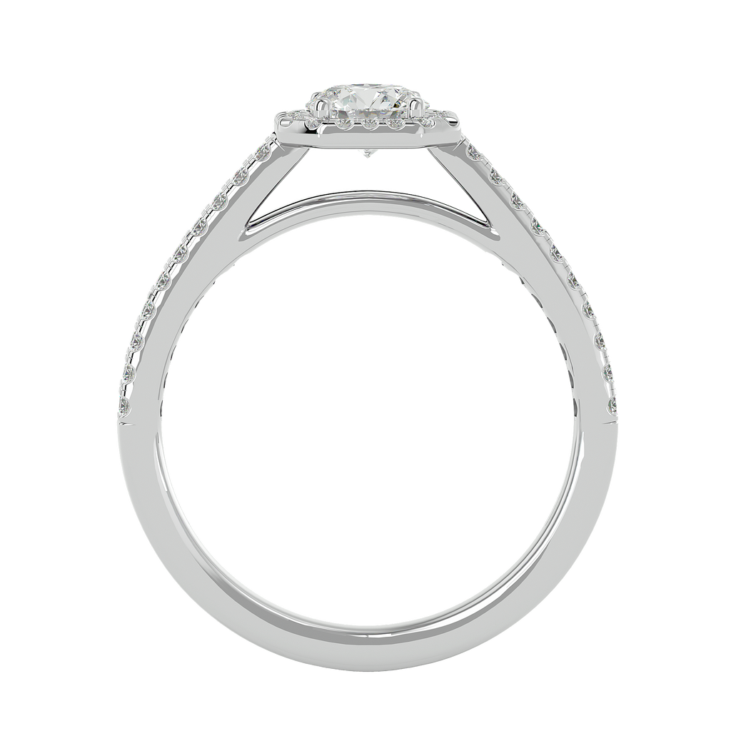 Vada Halo Silver Ring
