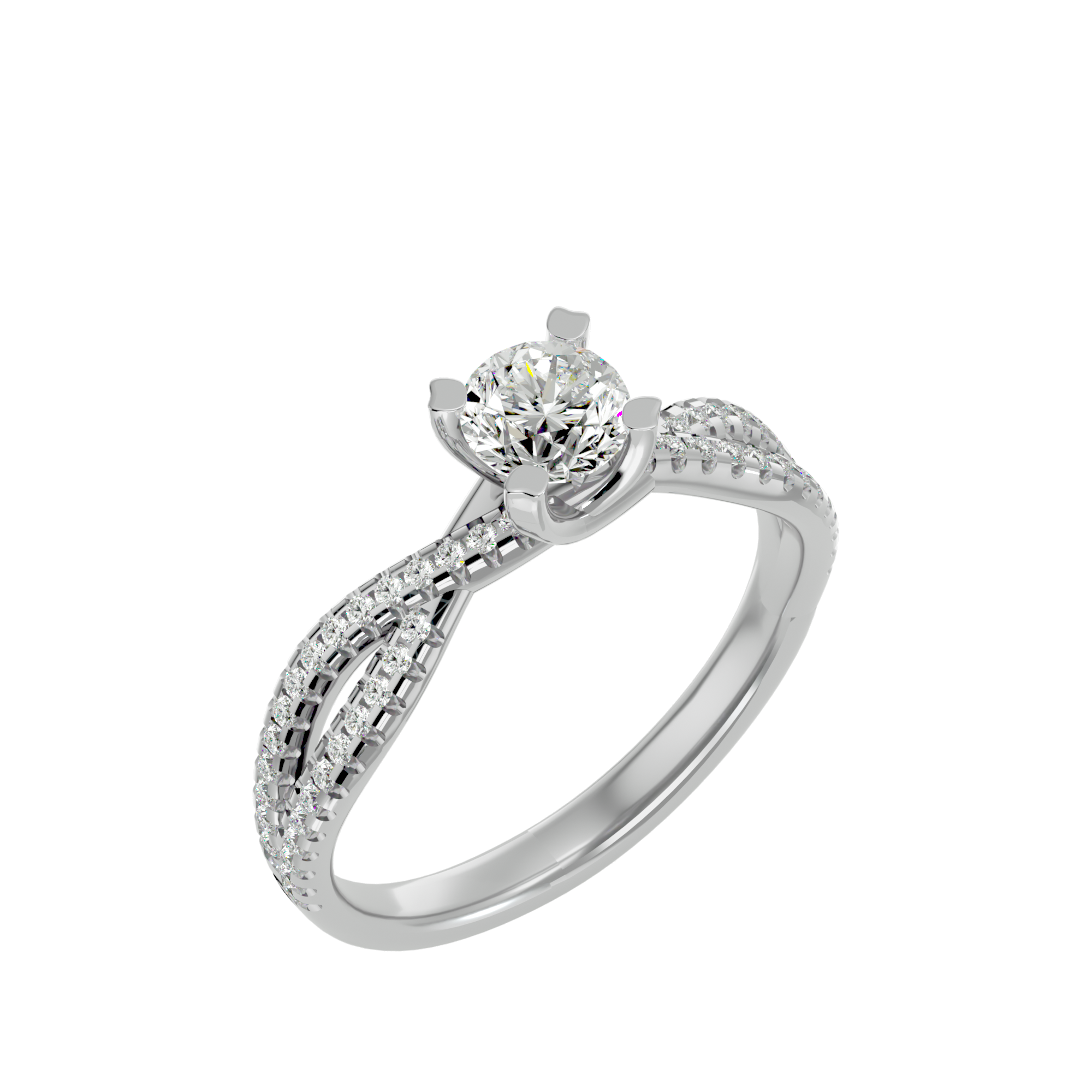 Dahlia Solitaire Ring