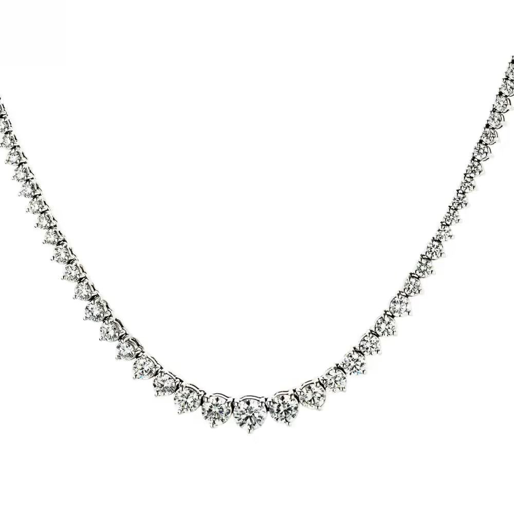 Zuri Tennis Silver Necklace
