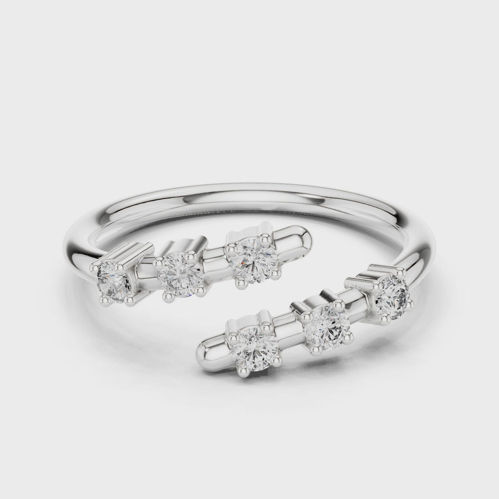 Allie Diamond Silver Band