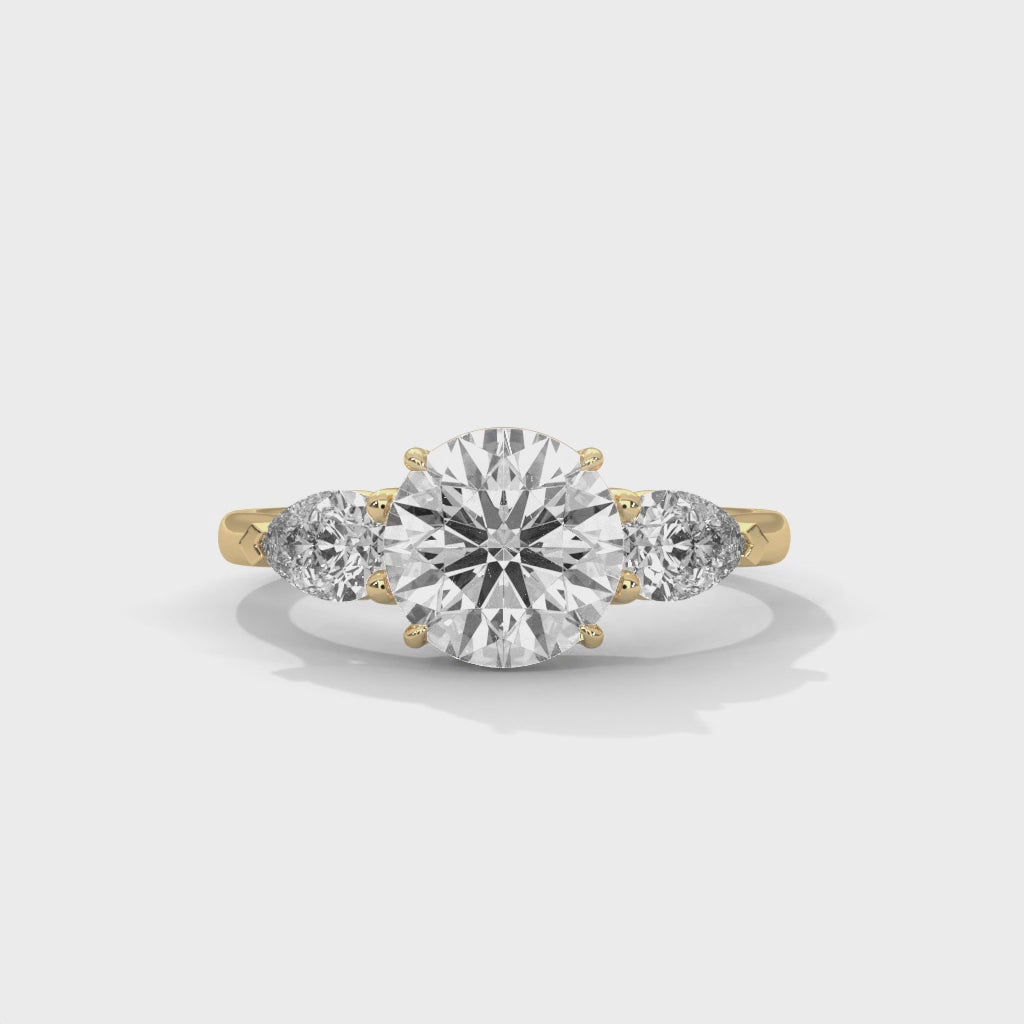 Kennedi Three Stone Ring