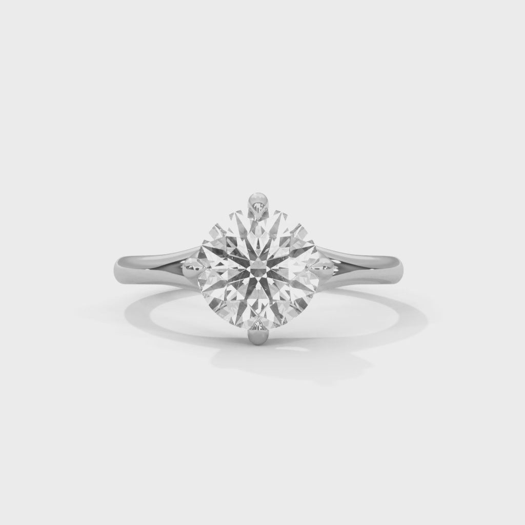 Raven Solitaire Ring