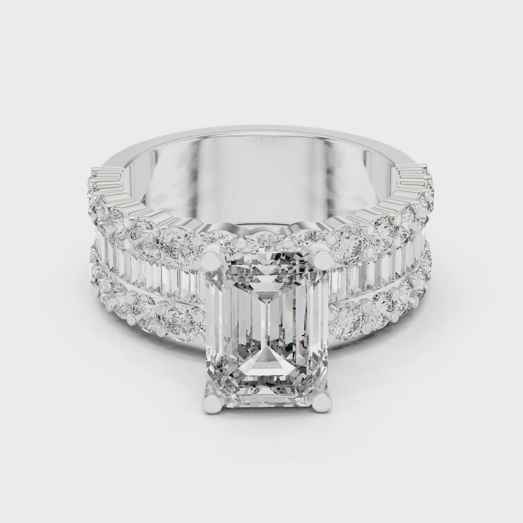 Olive Solitaire Ring