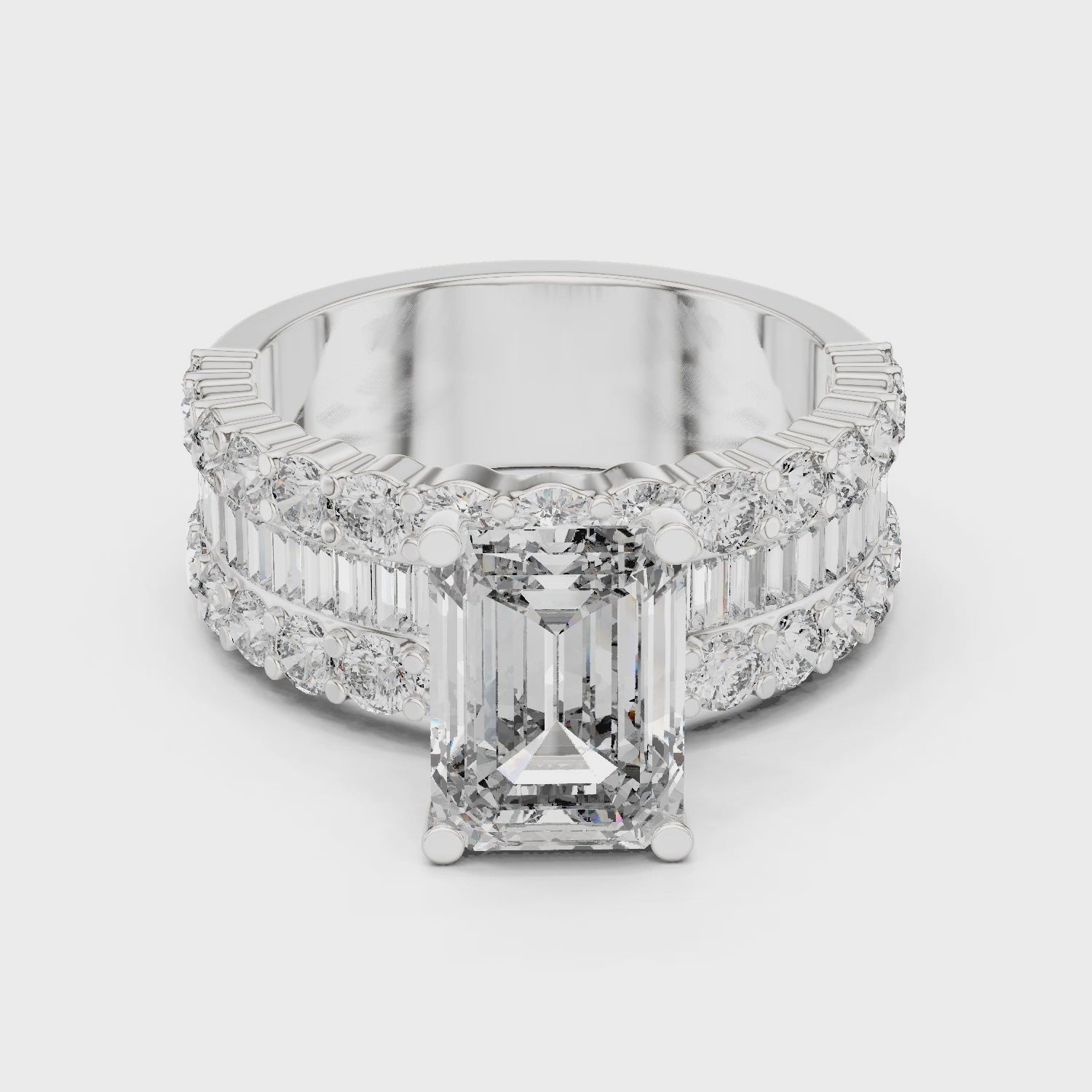 Olive Solitaire Ring