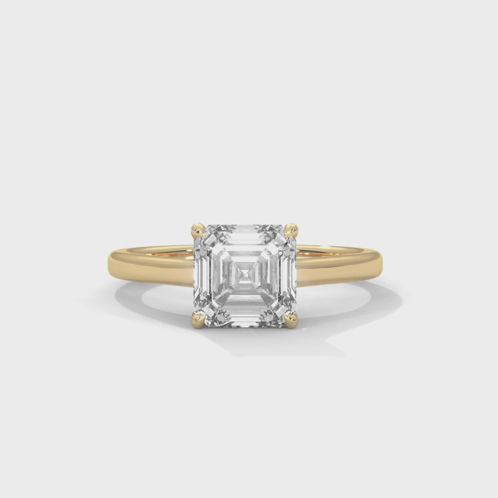 Micah Solitaire Silver Ring