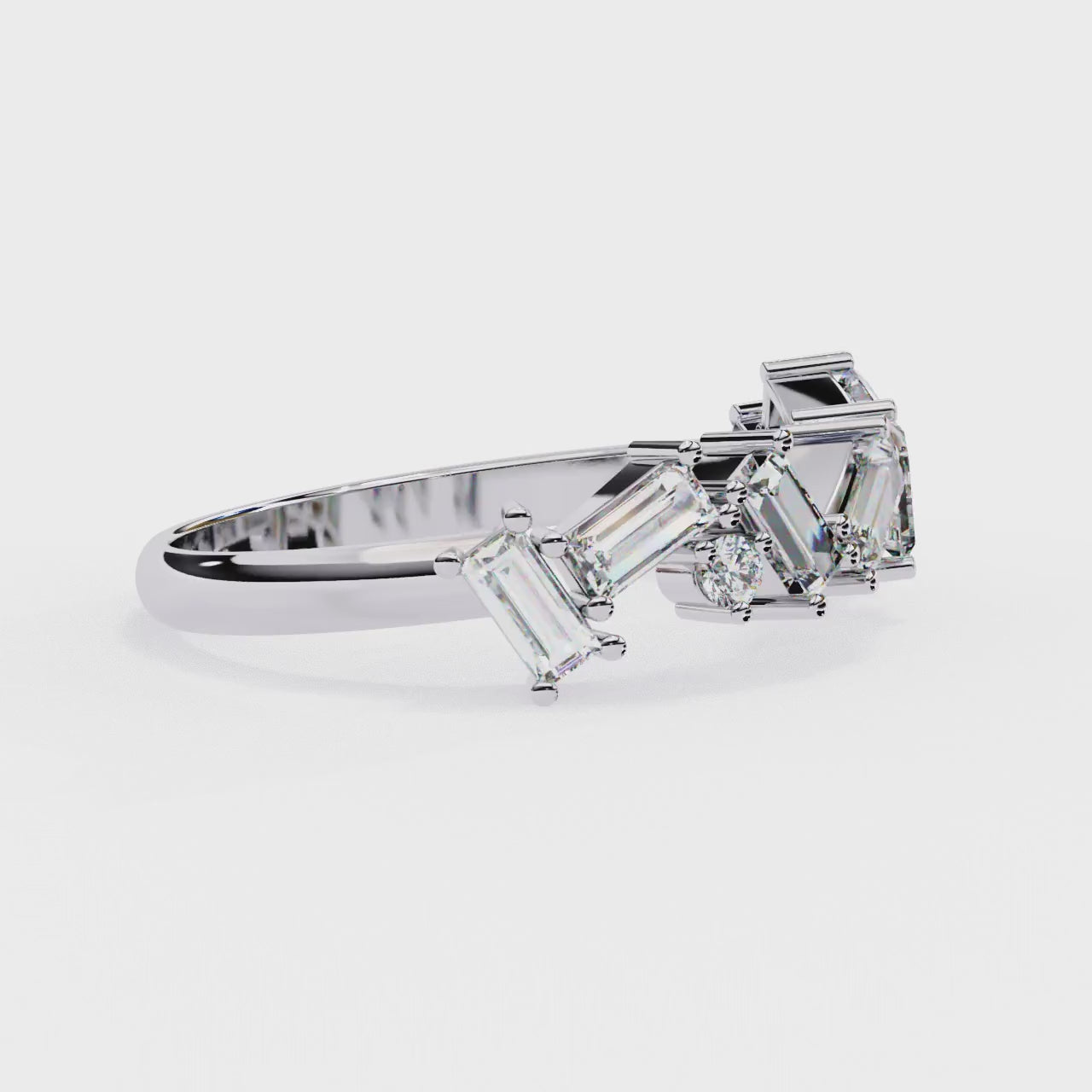 Waverly Diamond Silver Band