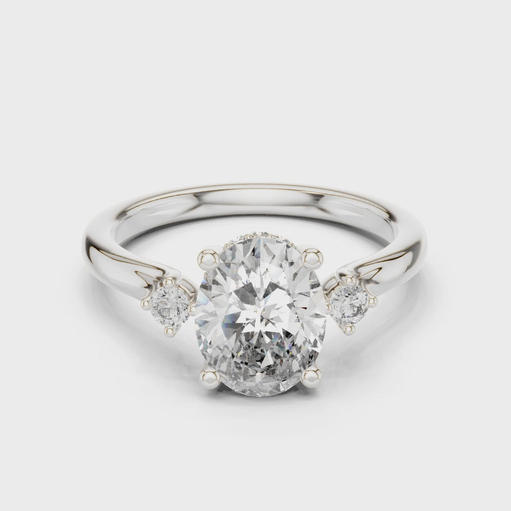 Shelby Solitaire Silver Ring