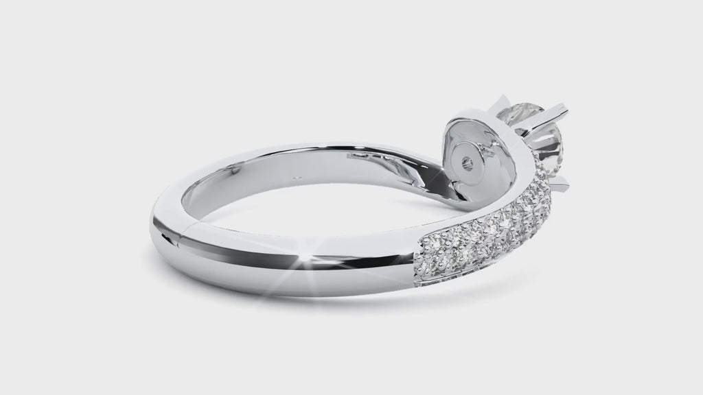Annalise Solitaire Silver Ring