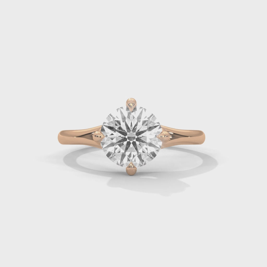 Raven Solitaire Ring