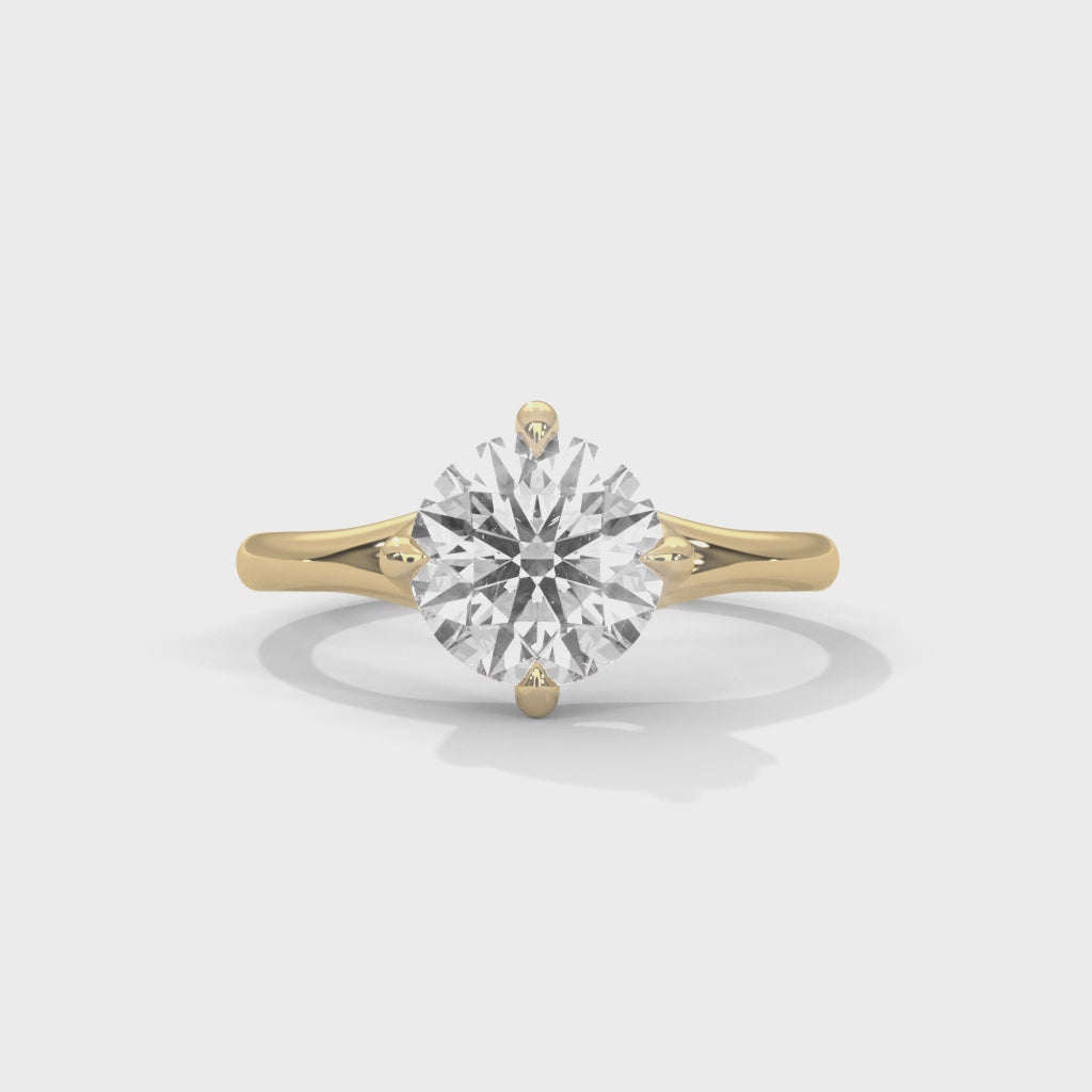Raven Solitaire Ring