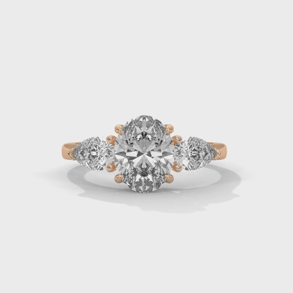 Kyla Three Stone Ring