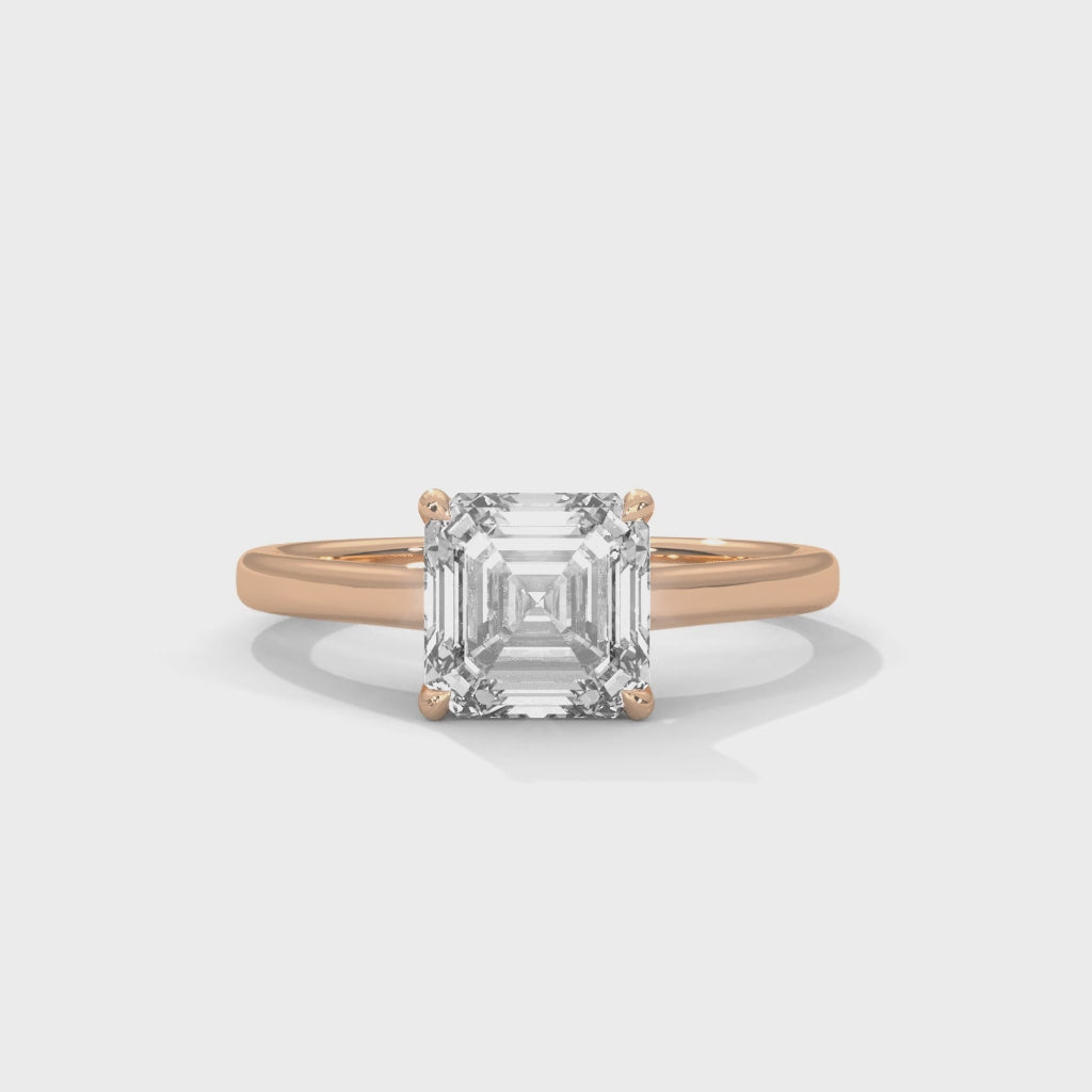 Micah Solitaire Silver Ring