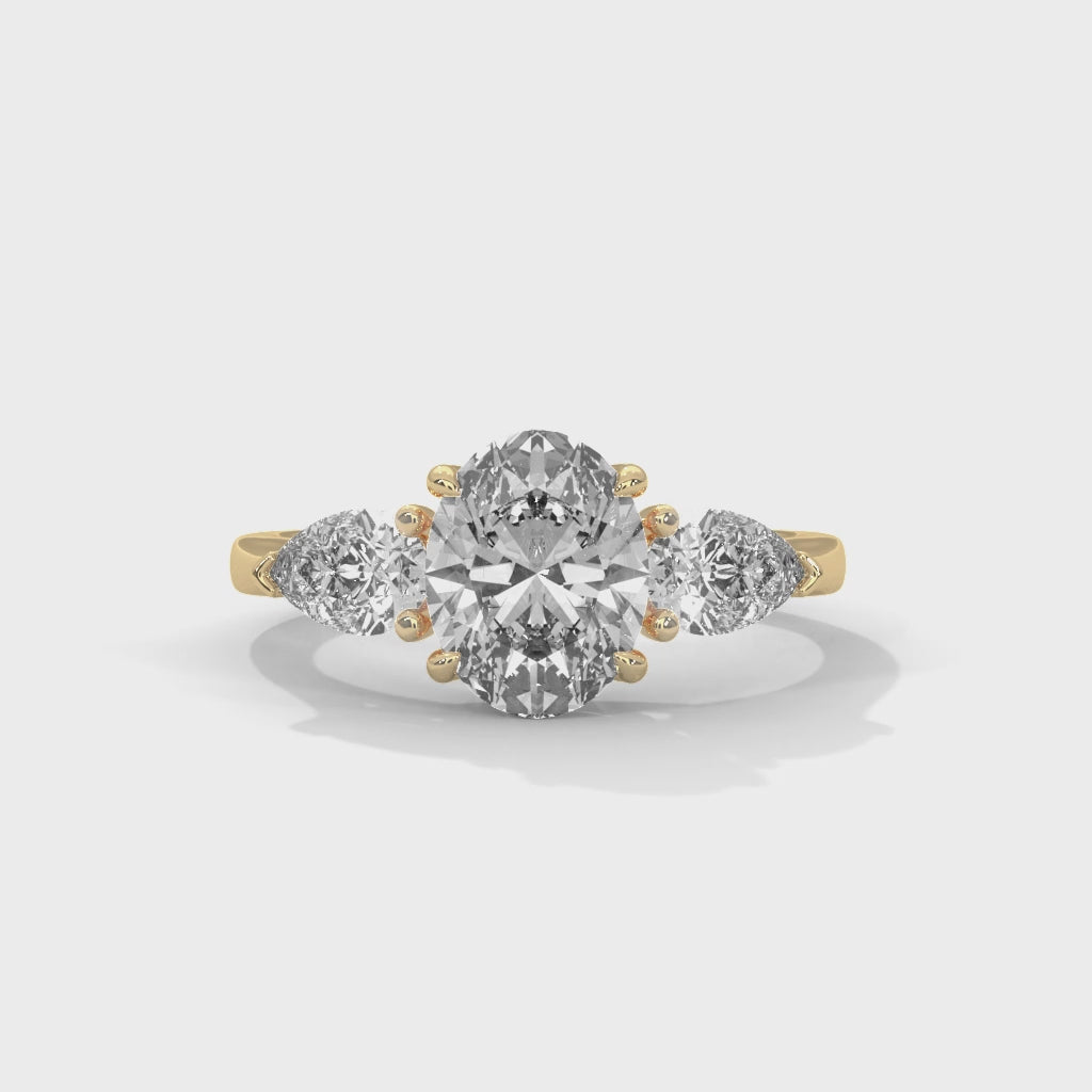 Kyla Three Stone Ring