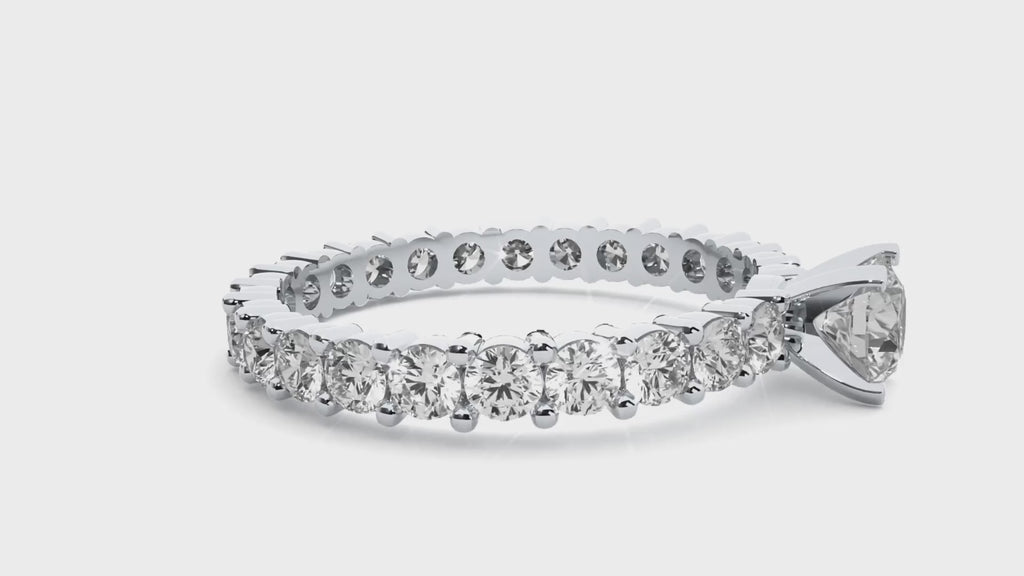 Tatum Solitaire Silver Ring