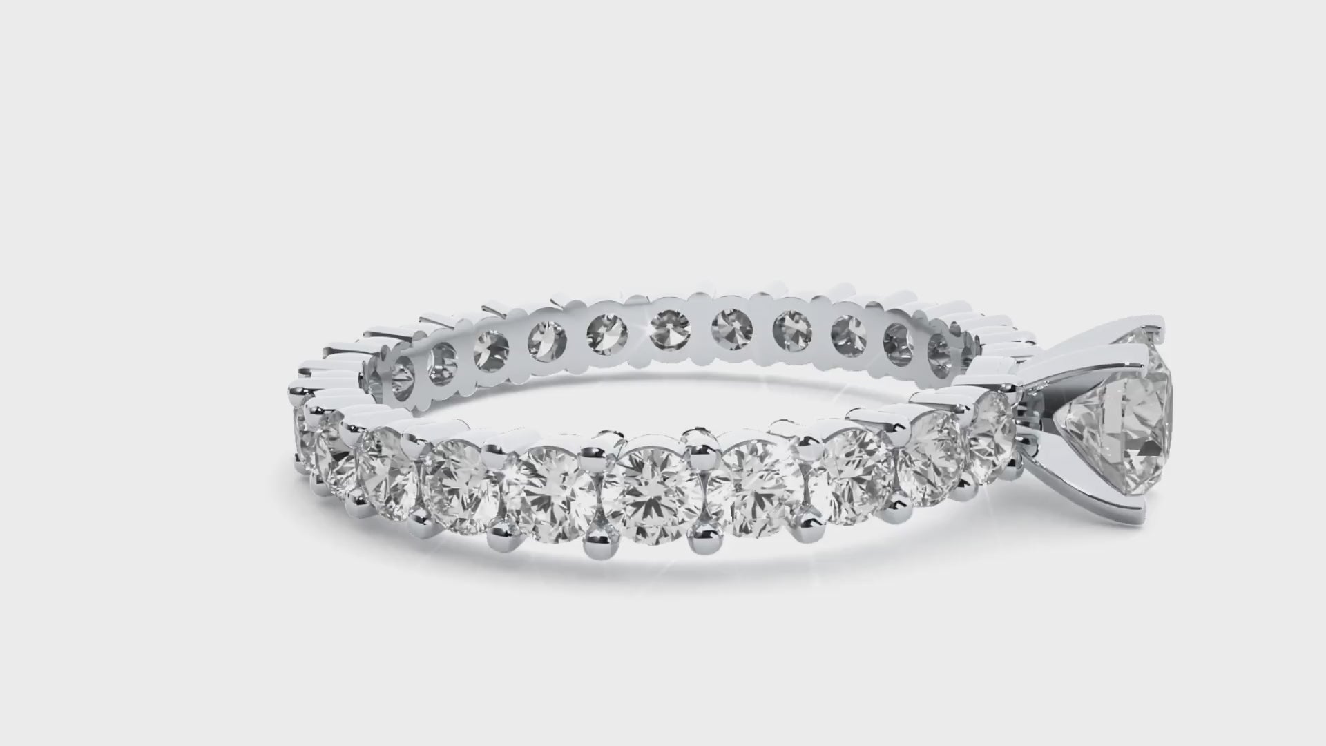 Tatum Solitaire Silver Ring