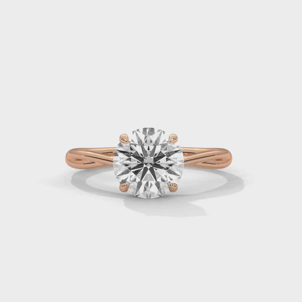 Keilani Solitaire Silver Ring