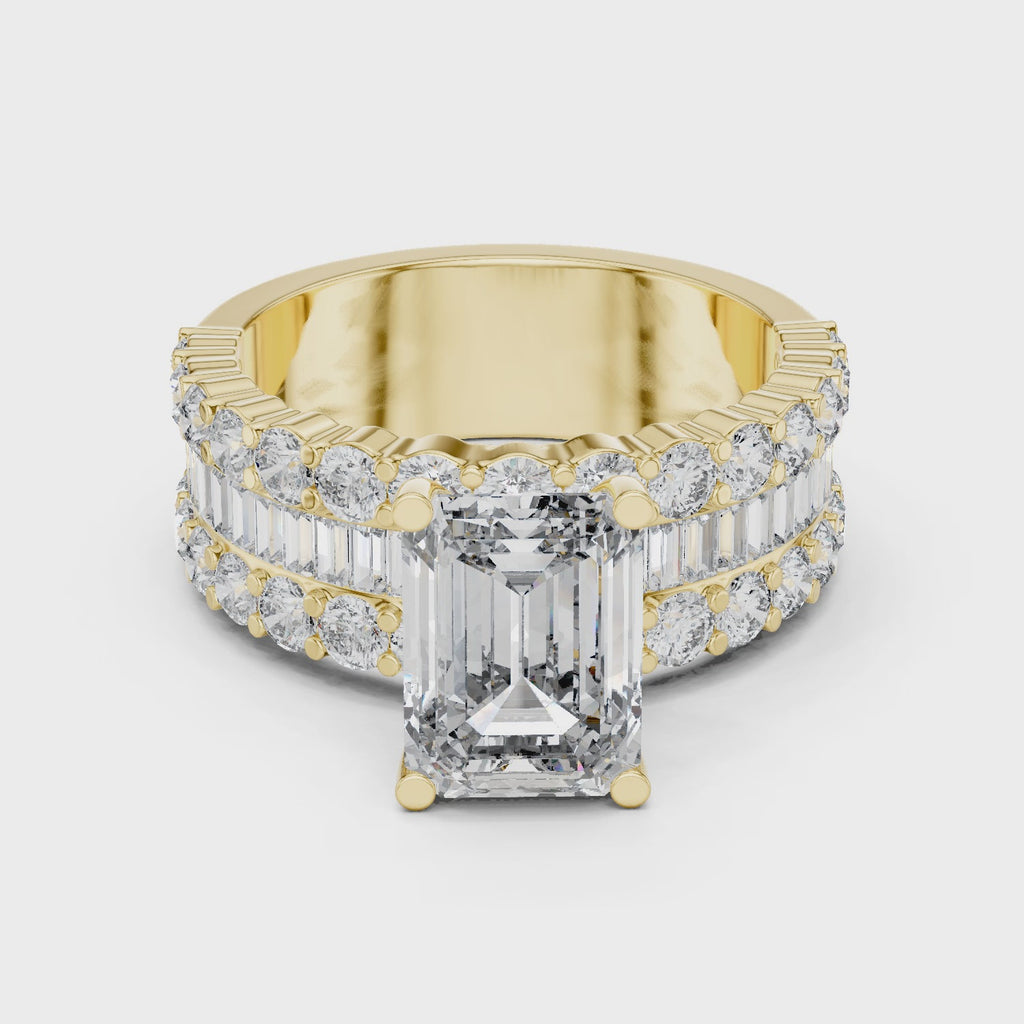 Olive Solitaire Ring