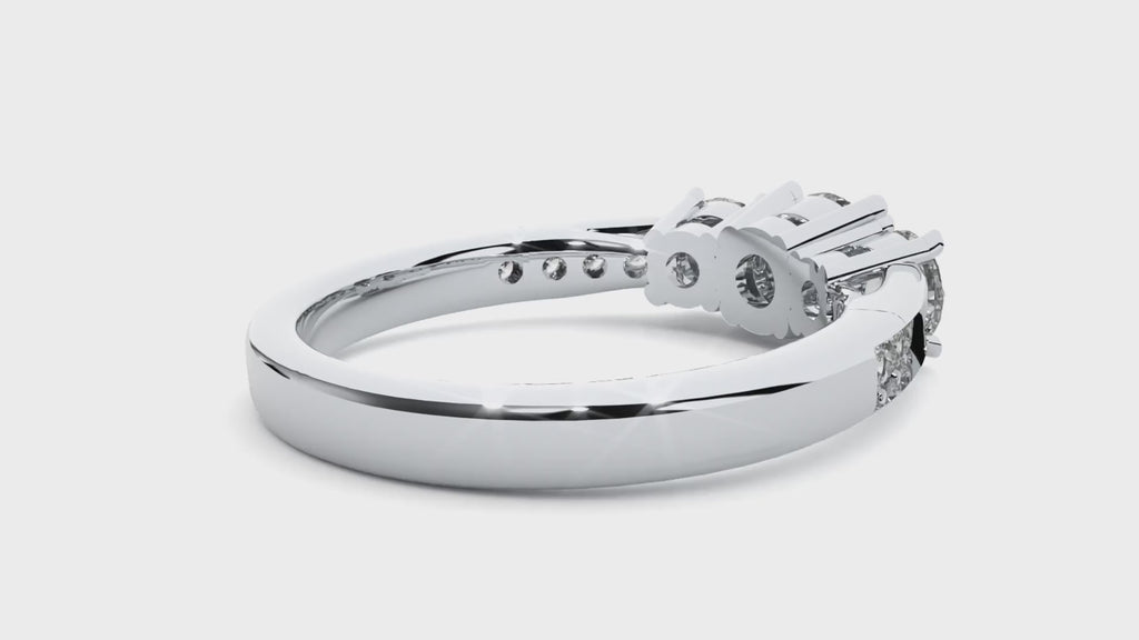 Mabel Three Stone Ring